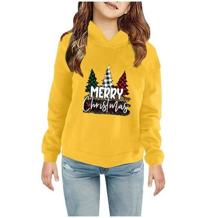Odeerbi Toddler Boys Girls Christmas Sweatshirt Fleece Lined Hoodie Toddler Baby Children s 2024 Casual Print Sweatshirt For The Baby Gift Yellow 5-6 Years
Odeerbi Toddler Boys Girls Christmas Sweatshirt Fleece Lined Hoodie Toddler Baby Children s 2024 Casual Print Sweatshirt For The Baby Gift Yellow 5-6 Years