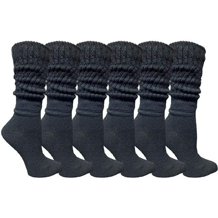 Yacht & Smith Womens Cotton Slouch Socks Womens Knee High Boot Socks