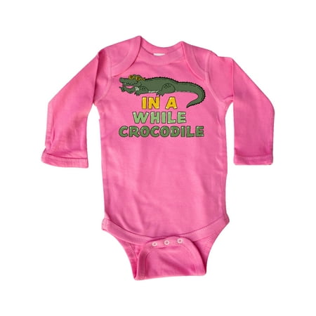 Inktastic In a While Crocodile with Cool Green Crock in Sunglasses Gift Baby Boy or Baby Girl Long Sleeve Bodysuit
Inktastic In a While Crocodile with Cool Green Crock in Sunglasses Gift Baby Boy or Baby Girl Long Sleeve Bodysuit