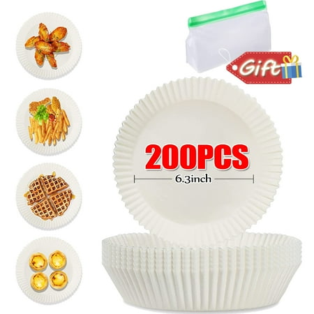 Air Fryer Disposable Paper Liner Disposable Fryer Paper Pads Non-Stick Air Fryer Lined Oil Resistant Waterproof Baking Paper Baking Microwave Baking Paper(White 200PCS)
Air Fryer Disposable Paper Liner Disposable Fryer Paper Pads Non-Stick Air Fryer Lined Oil Resistant Waterproof Baking Paper Baking Microwave Baking Paper(White 200PCS)