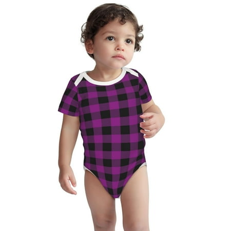 Fotbe Purple Black Plaid Pattern Unisex-baby Short-sleeve Bodysuit Short Sleeve Bodysuits One-piece 100% Organic Cotton for Infant Baby Boys Unisex-6 Months
Fotbe Purple Black Plaid Pattern Unisex-baby Short-sleeve Bodysuit Short Sleeve Bodysuits One-piece 100% Organic Cotton for Infant Baby Boys Unisex-6 Months