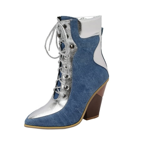 ZMHEGW Boots for Women Cowboy Boots Western Boot Pointed Toe Low Heel Short Ankle Booties Booties Color Lace Up Boots Shoes
ZMHEGW Boots for Women Cowboy Boots Western Boot Pointed Toe Low Heel Short Ankle Booties Booties Color Lace Up Boots Shoes