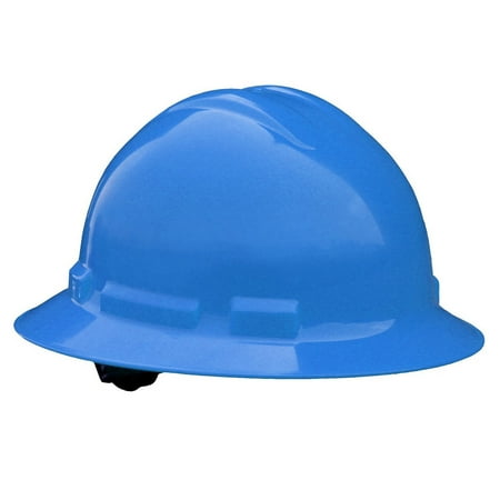 Radians Quartz 6 Point Ratchet Full Brim Hard Hat - QHR6 Blue