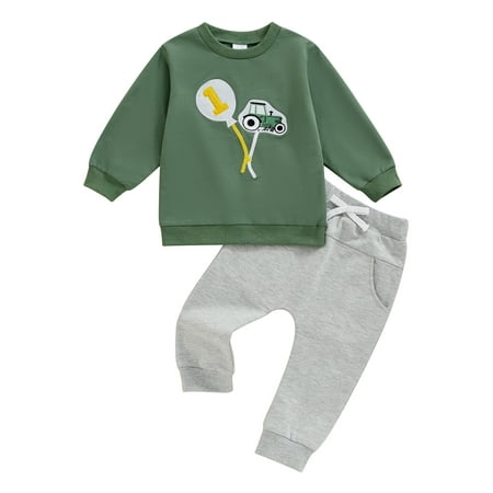 Lesimsam Baby Boys Fall Outfit 12M 18M 2T 3T Embroidery Long Sleeve Sweatshirt and Elastic Pants 2 Piece Newborn Infant Clothing
Lesimsam Baby Boys Fall Outfit 12M 18M 2T 3T Embroidery Long Sleeve Sweatshirt and Elastic Pants 2 Piece Newborn Infant Clothing