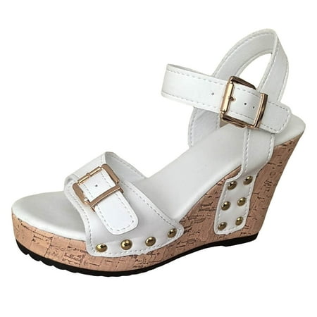 ZIZOCWA Summer Sandals for Women Women S Wedge High Heel Casual Sandals Fashion Solid Color Sandal High Heels Thick Bottom White Size9
ZIZOCWA Summer Sandals for Women Women S Wedge High Heel Casual Sandals Fashion Solid Color Sandal High Heels Thick Bottom White Size9
