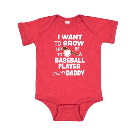 Inktastic I Want to Grow Up to Be a Baseball Player Like My Daddy Gift Baby Boy or Baby Girl Bodysuit
Inktastic I Want to Grow Up to Be a Baseball Player Like My Daddy Gift Baby Boy or Baby Girl Bodysuit