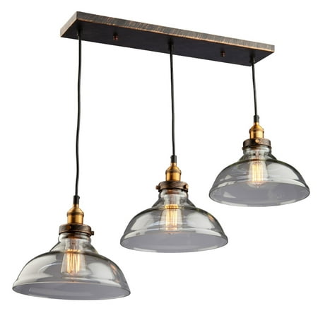 Pendants 3 Light Bulb Fixture With Bronze and Copper Finish Metal & Clear Glass Medium 10 300 Watts
Pendants 3 Light Bulb Fixture With Bronze and Copper Finish Metal & Clear Glass Medium 10 300 Watts
