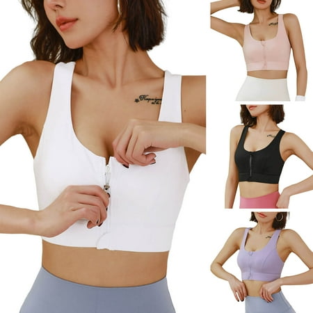 rygai Wide Shoulder Straps Racerback Pads Push Up Shockproof Sport Bra Women Front Zipper Full Cup Yoga Brassiere Black L
rygai Wide Shoulder Straps Racerback Pads Push Up Shockproof Sport Bra Women Front Zipper Full Cup Yoga Brassiere Black L