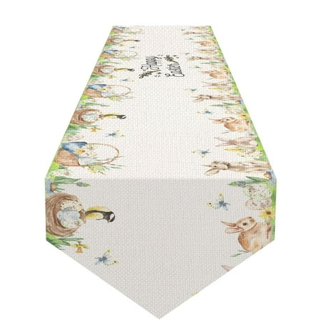 SONGBIRDTH Easter Runner House Decoration Stain-resistant Fashionable Spring Bunny Table Cloth
SONGBIRDTH Easter Runner House Decoration Stain-resistant Fashionable Spring Bunny Table Cloth