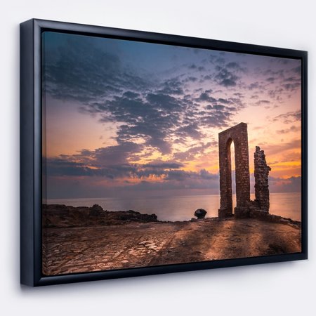 DESIGN ART Designart 'Historic African Ruins at Sunset' Landscape Framed Canvas Art Print