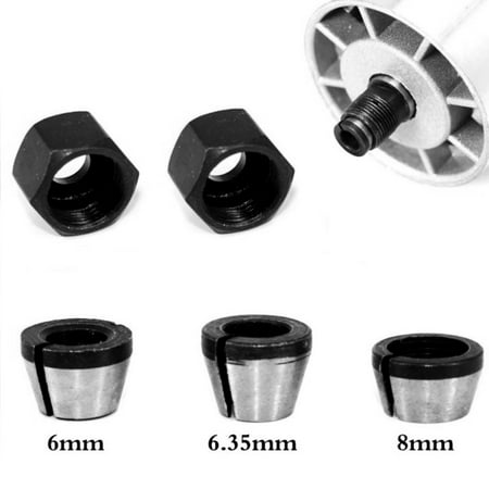 QIFEI 5pcs/set Trimmer Collet Chuck Router Bit Engraving Trimming Machine 1/4 6mm 8mm
QIFEI 5pcs/set Trimmer Collet Chuck Router Bit Engraving Trimming Machine 1/4 6mm 8mm