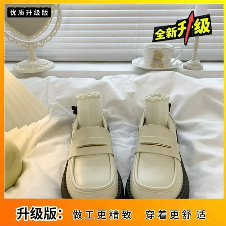 Black Round-toe Platform Single-layer Shoes Women‘s College-style Small Shoes All-match British-style Loafers Slip-on Platform Single-layer Shoes
Black Round-toe Platform Single-layer Shoes Women‘s College-style Small Shoes All-match British-style Loafers Slip-on Platform Single-layer Shoes