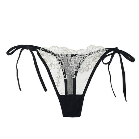 RPVATI Women Low Waisted See Through Panties Sexy Lace Bowknow Thongs for Women G-String Thong
RPVATI Women Low Waisted See Through Panties Sexy Lace Bowknow Thongs for Women G-String Thong