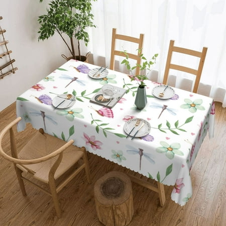XMXT Polyester Rectangle Tablecloth Beautiful Butterflies Dragonfly Waterproof Table Cloth Home Dinner Decor Table Cover for Holiday Party 54 x 72 inches
XMXT Polyester Rectangle Tablecloth Beautiful Butterflies Dragonfly Waterproof Table Cloth Home Dinner Decor Table Cover for Holiday Party 54 x 72 inches