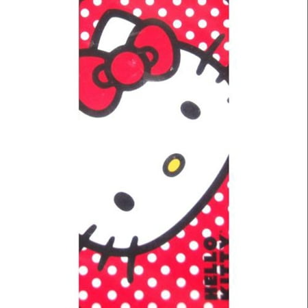 Hello Kitty Red Polka Dots Fiber Reactive Beach Towel