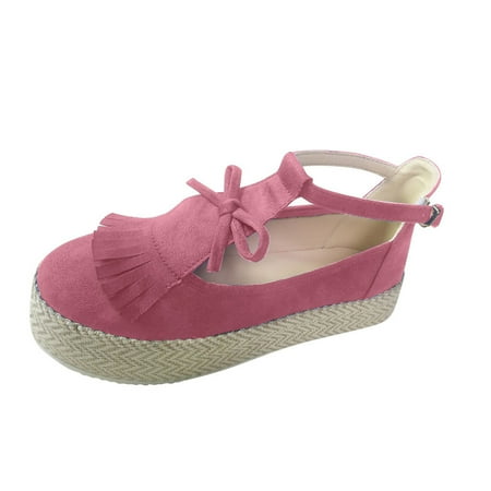 Wesracia Womens Bowknot Tassel Round Toe Flat Pumps Thick Bottom Buckle Casual Beach Shoe
Wesracia Womens Bowknot Tassel Round Toe Flat Pumps Thick Bottom Buckle Casual Beach Shoe