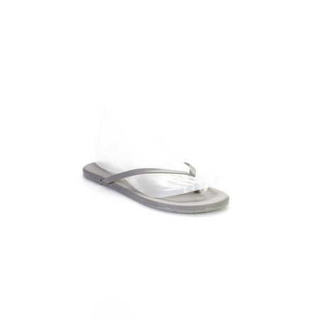 Pre-owned|TKEES Womens Solids Vegan Leather Classic Flip Flops Flats Gray Size 5
Pre-owned|TKEES Womens Solids Vegan Leather Classic Flip Flops Flats Gray Size 5