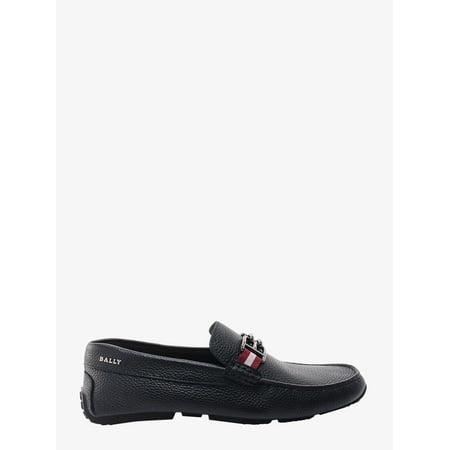 MAN Leather loafer with frontal monogram