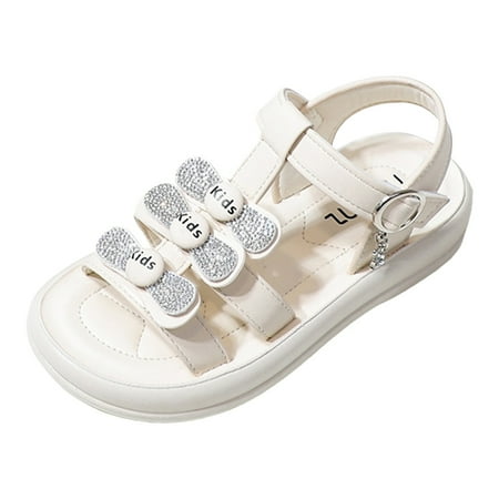 MIASHUI Shoes for Children Shoes Thick Soled Comfortable Soft Soled Sandals Fashion Princess Diamond Butterfly Sandals White 30 
MIASHUI Shoes for Children Shoes Thick Soled Comfortable Soft Soled Sandals Fashion Princess Diamond Butterfly Sandals White 30