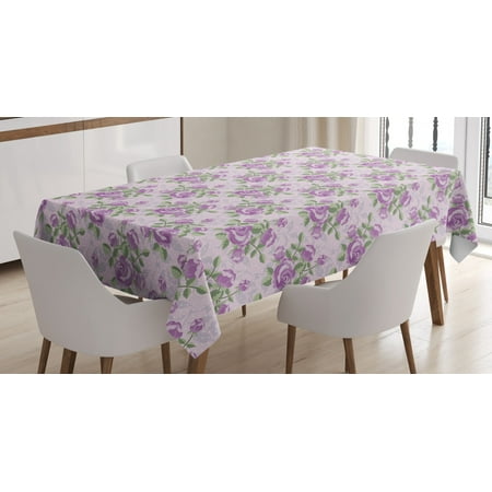 Vintage Tablecloth Shabby Rose Blossoms with Green Leaves on Retro Polka Dots Rectangular Table Cover for Dining Room Kitchen 52 X 70 Inches Lilac Pale Pink and Reseda Green by Ambesonne
Vintage Tablecloth Shabby Rose Blossoms with Green Leaves on Retro Polka Dots Rectangular Table Cover for Dining Room Kitchen 52 X 70 Inches Lilac Pale Pink and Reseda Green by Ambesonne