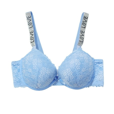Vedolay Bras For Women Women s Bras Women Full Coverage Minimizer Non Padded Comfort Soft Bra Multipack(Blue 40)
