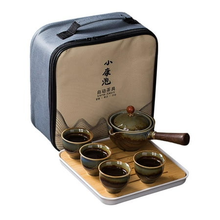 Lacyie Kung Fu Tea Set Portable Tea Maker Kit for Home Travel Gift