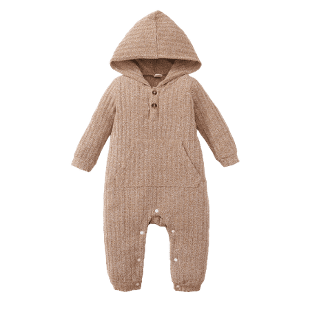 OLLUISNEO Infant Baby Boys Romper Winter Romper Pocket Long Sleeve One-piece Jumpsuit 18-24 Months Brown
OLLUISNEO Infant Baby Boys Romper Winter Romper Pocket Long Sleeve One-piece Jumpsuit 18-24 Months Brown