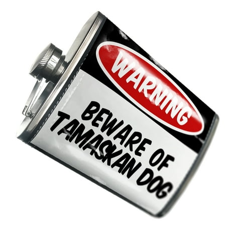 NEONBLOND Flask Beware of the Tamaskan Dog from Finland