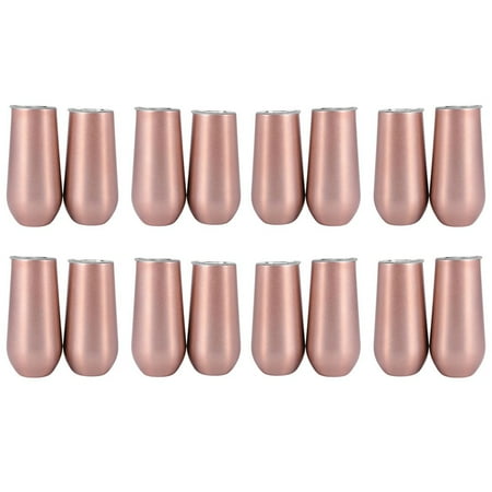 Stemless Champagne Wine Tumbler 6 OZ Double-Insulated Wine Tumbler with Lids Unbreakable Cocktail Cups
Stemless Champagne Wine Tumbler 6 OZ Double-Insulated Wine Tumbler with Lids Unbreakable Cocktail Cups