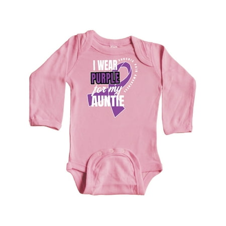 Inktastic Chronic Pain I Wear Purple For My Auntie Gift Baby Boy or Baby Girl Long Sleeve Bodysuit
Inktastic Chronic Pain I Wear Purple For My Auntie Gift Baby Boy or Baby Girl Long Sleeve Bodysuit