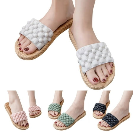 Gubotare Ladies Slippers Women s Slim Glamour Sw Flip Flop Sandal Black 9