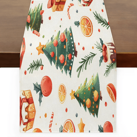 Qzaxky Table Runner Boho Table Runner Christmas Trees Present Bohemian Boho Outdoor Table Runner Decoration for Indoor Outdoor Home Dinner Party Wedding Decor 13 x 60 Inch
Qzaxky Table Runner Boho Table Runner Christmas Trees Present Bohemian Boho Outdoor Table Runner Decoration for Indoor Outdoor Home Dinner Party Wedding Decor 13 x 60 Inch