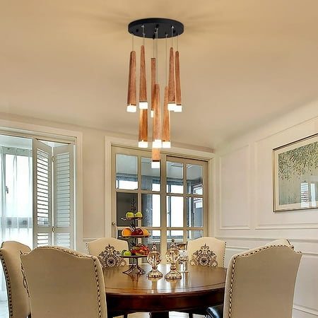 YELROL 13-Light LED Pendant Light 39W Retro Farmhouse Wood Hanging Light Fixtures Adjustable Cord Ceiling Hanging Lighting with White Acrylic Shade for Rustic Kitchen Island Dining Room
YELROL 13-Light LED Pendant Light 39W Retro Farmhouse Wood Hanging Light Fixtures Adjustable Cord Ceiling Hanging Lighting with White Acrylic Shade for Rustic Kitchen Island Dining Room