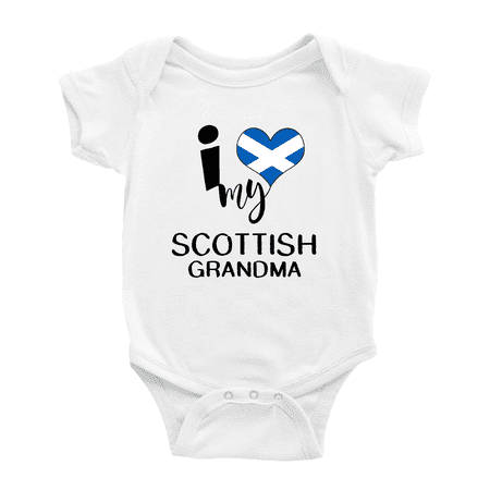 I Heart My Scottish Grandma Scotland Love Flag Infant Romper Baby Bodysuit (White 3-6 Months)
I Heart My Scottish Grandma Scotland Love Flag Infant Romper Baby Bodysuit (White 3-6 Months)