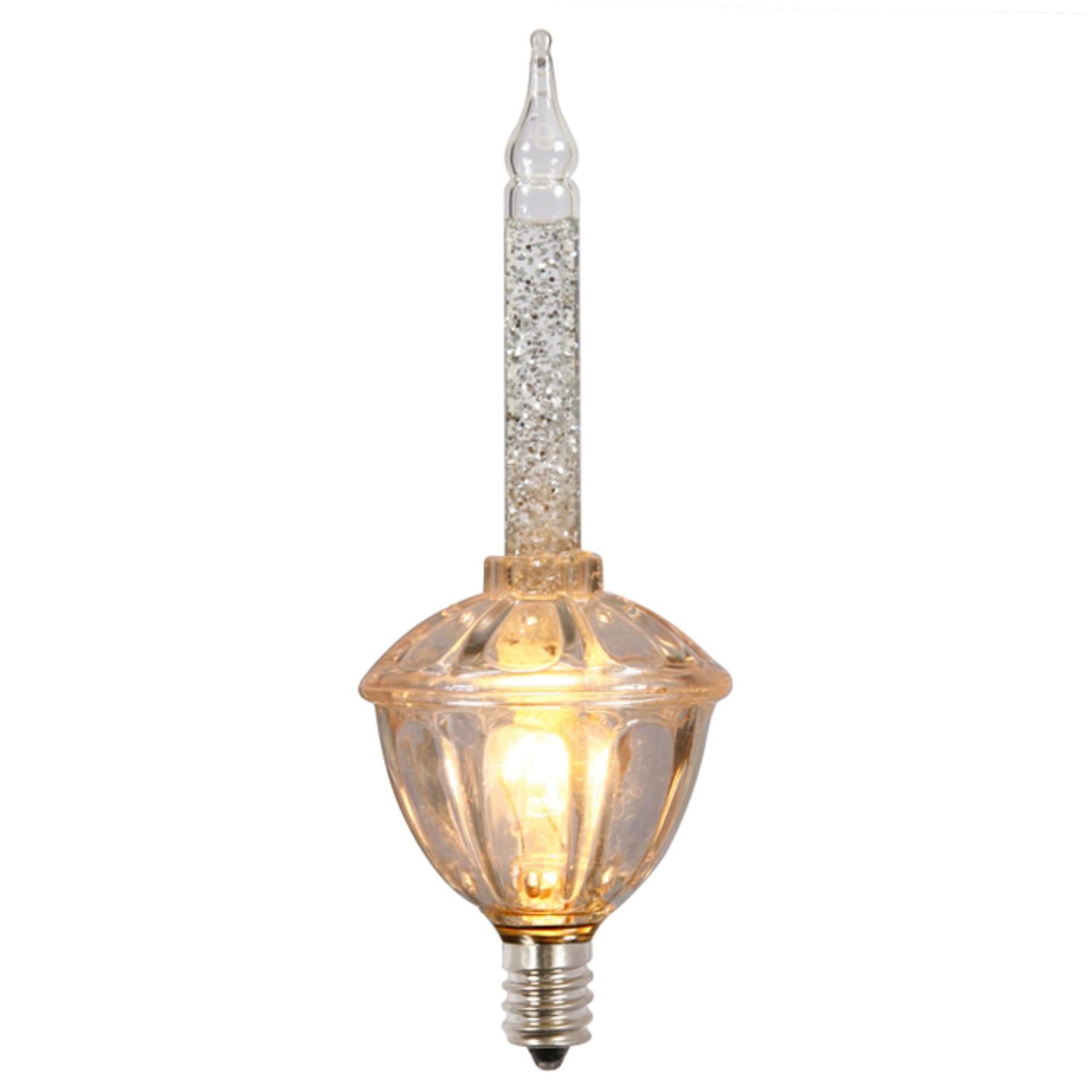 Set of 7 MultiColor Retro Christmas Bubble Lights Green Wire