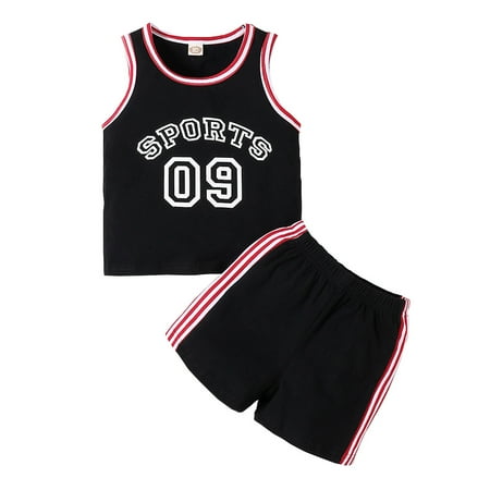 Infant Baby Boys Clothes Baby Boys 2PCS Outfits Letter Print Sleeveless Top Shorts Set Summer Sports Outfits Black 9-12 Months
Infant Baby Boys Clothes Baby Boys 2PCS Outfits Letter Print Sleeveless Top Shorts Set Summer Sports Outfits Black 9-12 Months