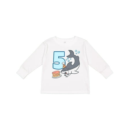 Inktastic 5th Birthday Shark with Cake Gift Toddler Boy or Toddler Girl Long Sleeve T-Shirt
Inktastic 5th Birthday Shark with Cake Gift Toddler Boy or Toddler Girl Long Sleeve T-Shirt