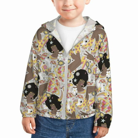 Gaeub Groovy Disco Print Athletic Sun Protection Hoodie for Kids Long Sleeve Outdoor UV Shirt Running Fishing Top for Boys Girls-18 Months
Gaeub Groovy Disco Print Athletic Sun Protection Hoodie for Kids Long Sleeve Outdoor UV Shirt Running Fishing Top for Boys Girls-18 Months