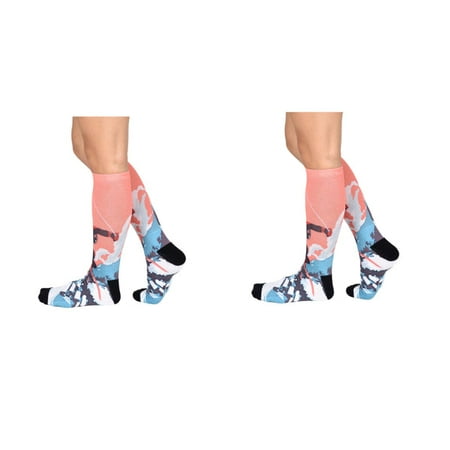 Sierra Socks Alpine Racer Pattern Unisex Socks - L-Women Shoe Size (12-14) / Buy 2 pr.