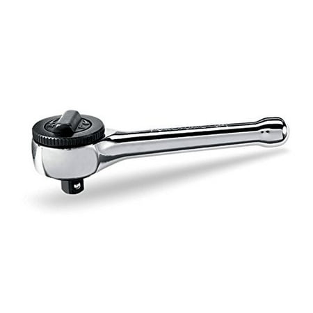 Powerbuilt 641514 3/8 Stubby Ratchet Driver Silver