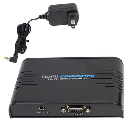 VideoSecu PC Laptop VGA to HDTV HDMI Audio Video Digital Signal Switch Converter CCTV Surveillance with Free Power c6k