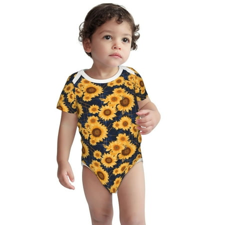 Kdxio Navy Blue Plaid Sunflower Pattern Unisex Baby Cotton Short Sleeve Bodysuits-12 Months
Kdxio Navy Blue Plaid Sunflower Pattern Unisex Baby Cotton Short Sleeve Bodysuits-12 Months