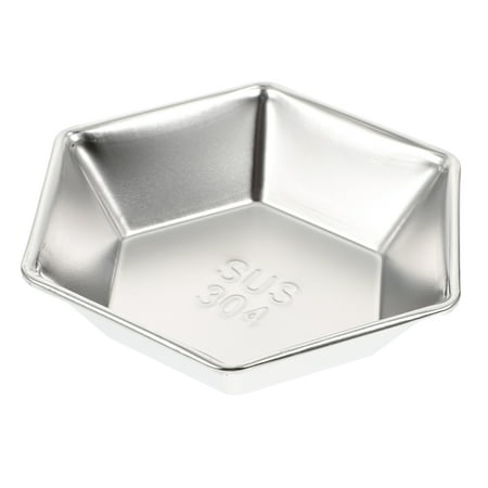 1Pc Hexagonal Sauce Dish Appetizer Serving Plate Seasoning Dish Side Dish Plate