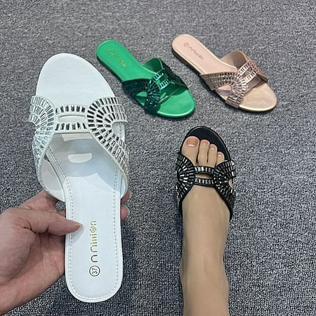 Cathalem Women Home Slippers Winter Warm Women s Summer Fashion Casual Flat Low Heel Rhinestone Womens Slippers Open Toe Wide White 6.5
Cathalem Women Home Slippers Winter Warm Women s Summer Fashion Casual Flat Low Heel Rhinestone Womens Slippers Open Toe Wide White 6.5