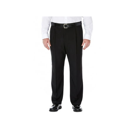 haggar big & tall e-clo stria pant classic fit hd90219