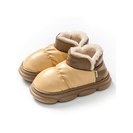 Ritualay Women Boot Slipper Waterproof House Shoes Thick Sole Winter Slippers Lightweight Breathable Home Shoe Casual Walking Plush Lining Warm Bootie Light Coffee 9.5-10
Ritualay Women Boot Slipper Waterproof House Shoes Thick Sole Winter Slippers Lightweight Breathable Home Shoe Casual Walking Plush Lining Warm Bootie Light Coffee 9.5-10
