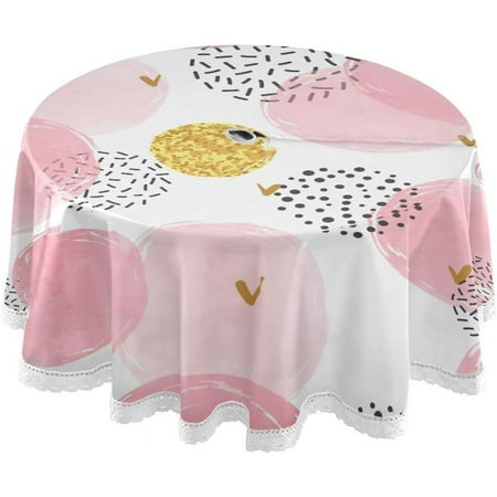 Hidove Pink Polka Dots Outdoor Round Tablecloth Waterproof Stain-Resistant Non-Slip Circular Tablecloth 60 Inch with Umbrella Hole and Zipper for Tabletop Backyard Party BBQ Decor
Hidove Pink Polka Dots Outdoor Round Tablecloth Waterproof Stain-Resistant Non-Slip Circular Tablecloth 60 Inch with Umbrella Hole and Zipper for Tabletop Backyard Party BBQ Decor