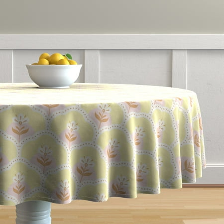 Cotton Sateen Tablecloth 70 Round - Traditional Floral Pink Botanical Garden Bloom Meadow Wildflower Print Custom Table Linens by Spoonflower
Cotton Sateen Tablecloth 70 Round - Traditional Floral Pink Botanical Garden Bloom Meadow Wildflower Print Custom Table Linens by Spoonflower
