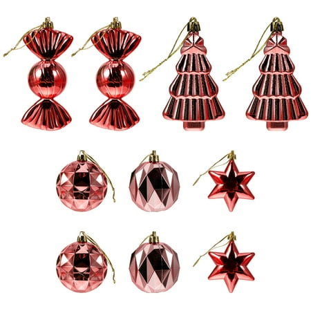 10Pcs Chic Christmas Tree Special-Ball Shape Pendants Christmas Hanging Decors
10Pcs Chic Christmas Tree Special-Ball Shape Pendants Christmas Hanging Decors