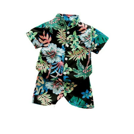 OVTICZA Infant Baby Toddler Boy Summer Beach Outfit Floral Shirts and Shorts Set Clothing Set Short Sleeve with Green 110
OVTICZA Infant Baby Toddler Boy Summer Beach Outfit Floral Shirts and Shorts Set Clothing Set Short Sleeve with Green 110